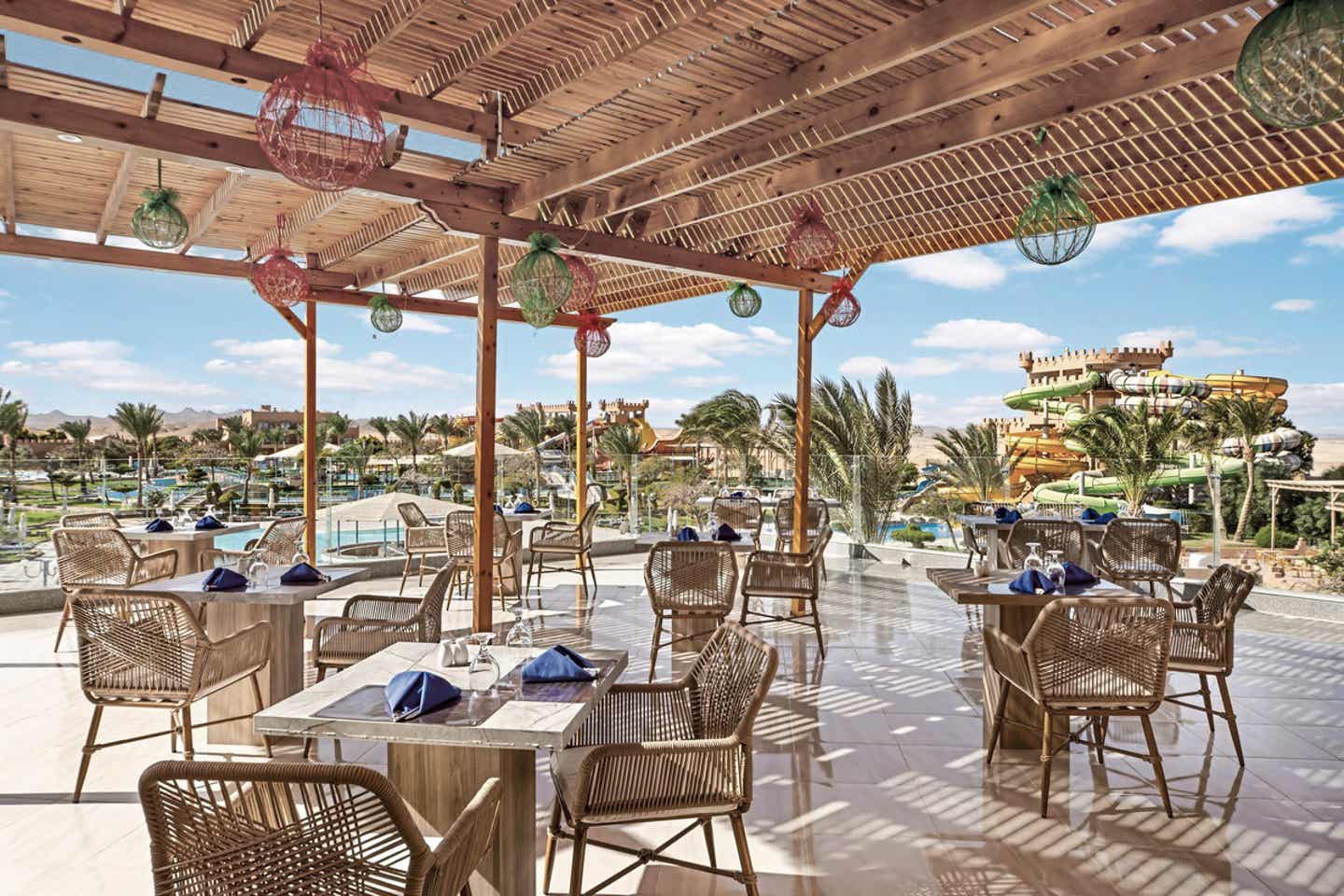 Außenbereich des Sentido Akassia Beach, Ägypten 