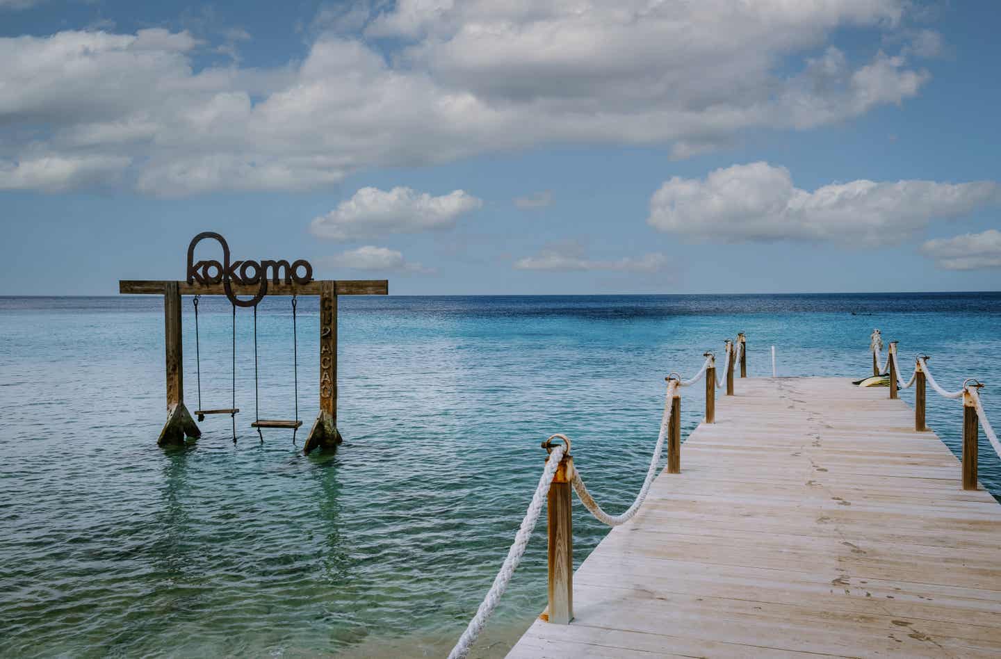 Der Strand Kokomo auf der Karibikinsel Curacao