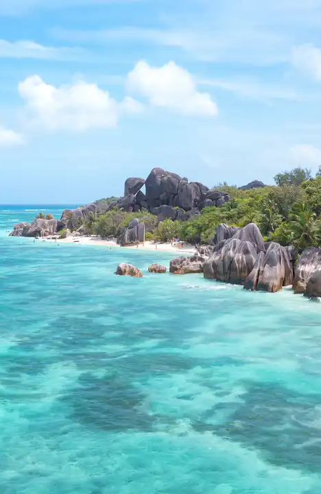 Seychellen: La Digue, Anse Source d'Argent