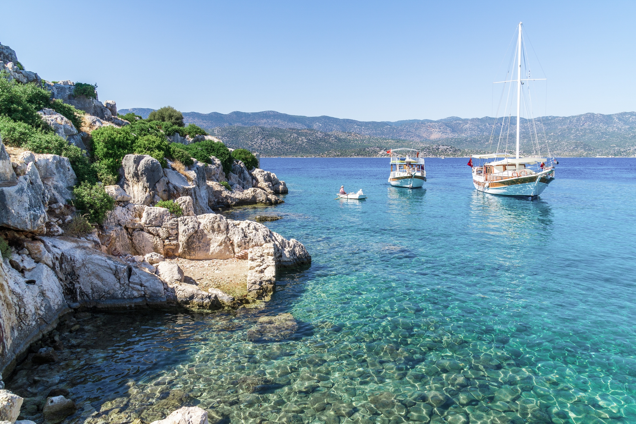 Türkei: Boot an der Küste