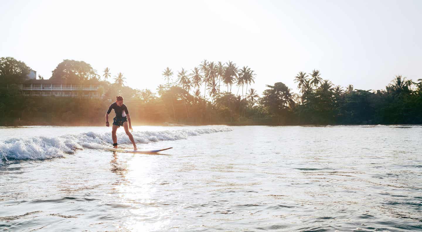 Surfen im Indischen Ozean