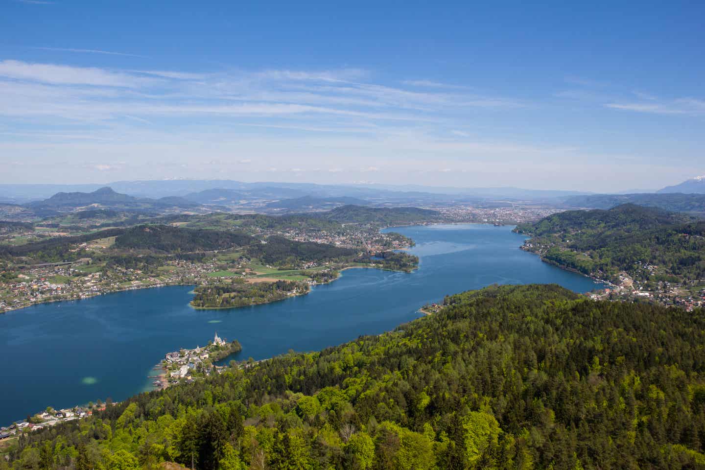 Blick über den Wörthersee