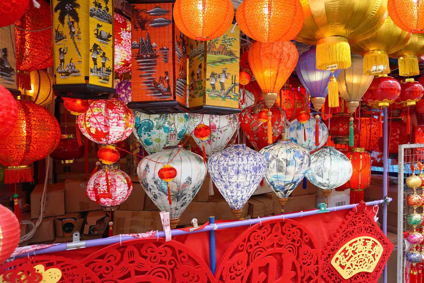 Singapur Chinatown Chinesische Laternen