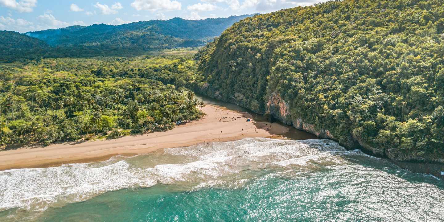 Strand El Valle in der Dominikanische Republik, Karibik