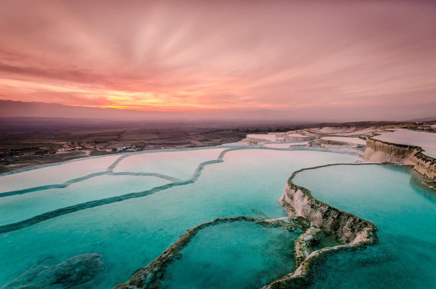 Pamukkale bei Sonnenuntergang