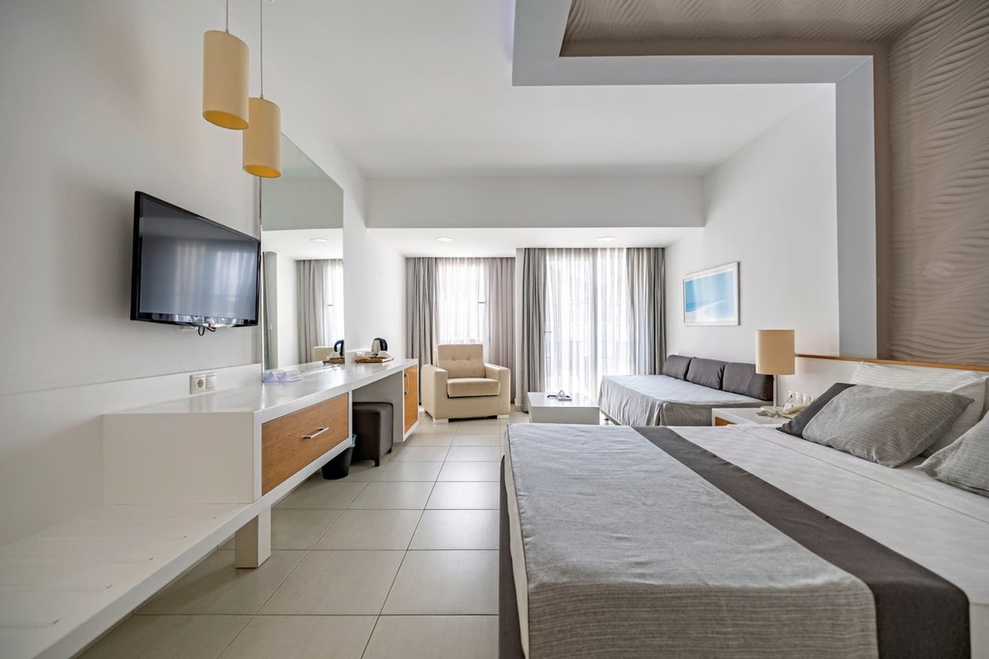 Wohnbeispiel Doppelzimmer Gartenblick