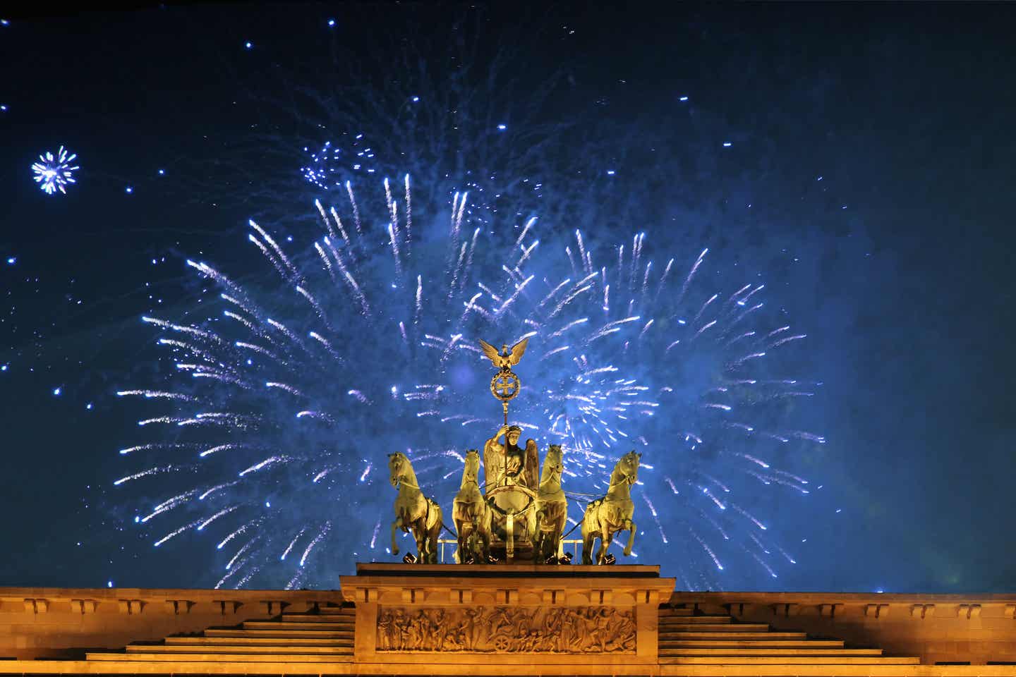 Silvesterfeuerwerk am Brandenburger Tor
