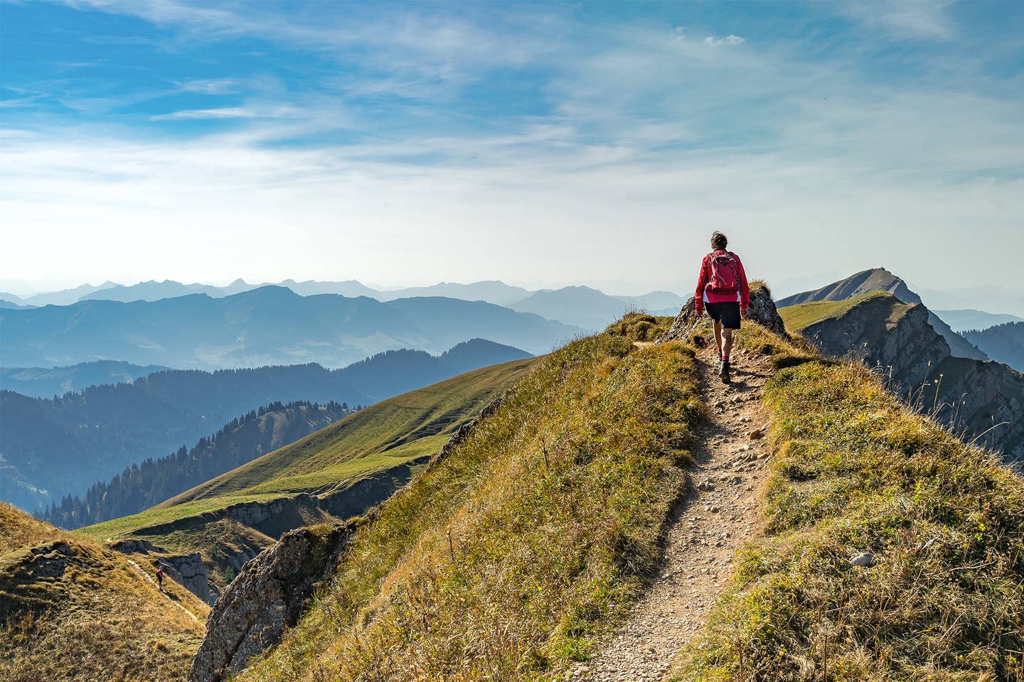 Wandern im bayerischen Oberstaufen in Deutschland