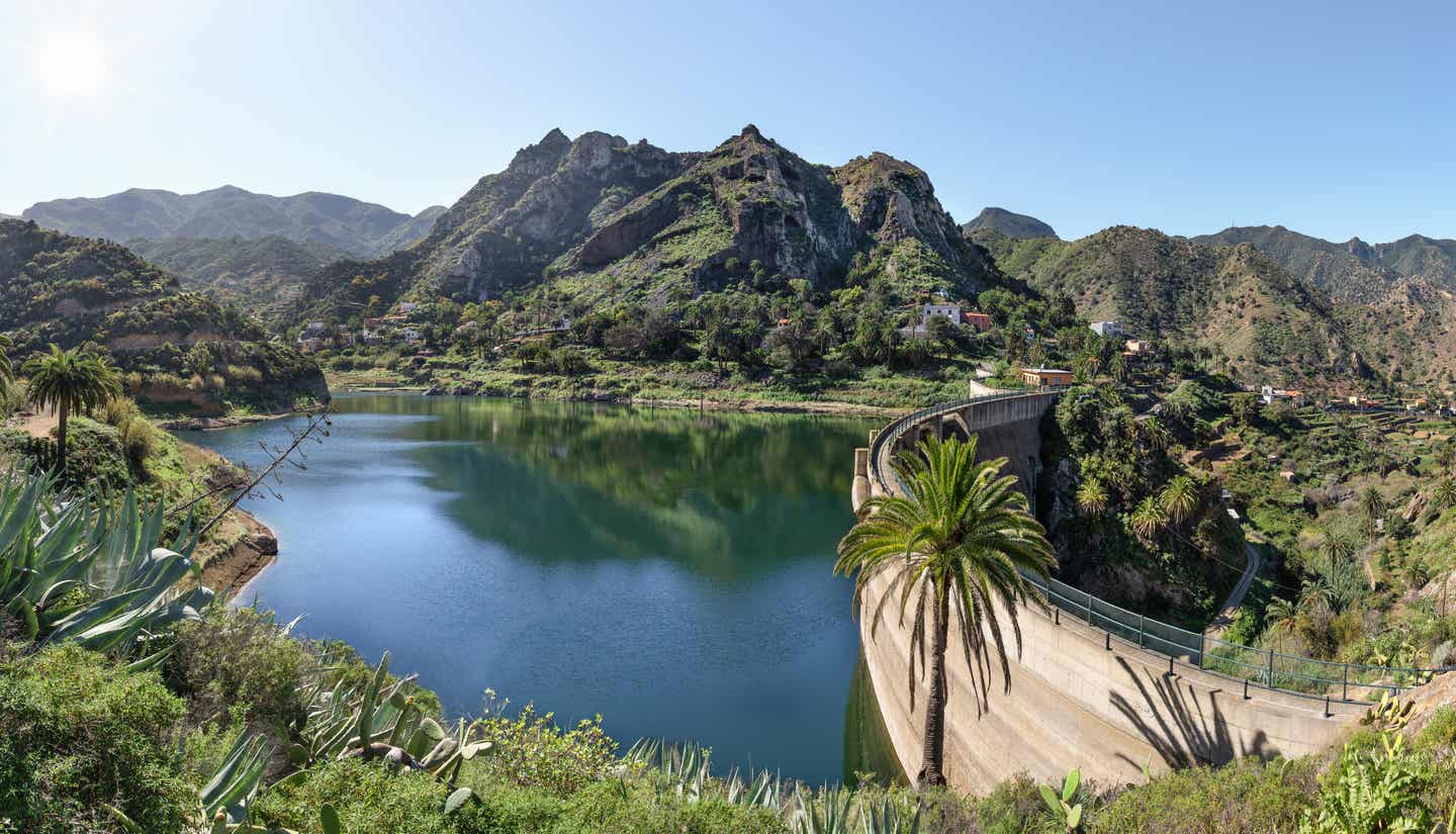 La Gomera Urlaub mit DERTOUR. Das Embalse de la Encantadora in Vallehermoso