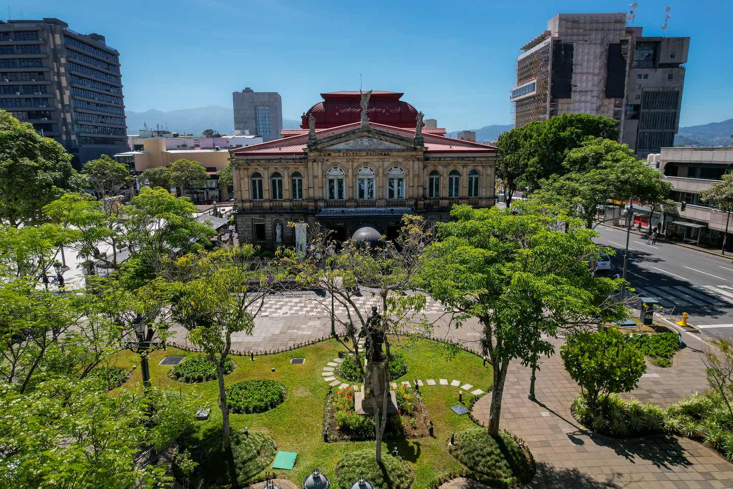 Plaza de la cultura in Costa Rica im Sommer