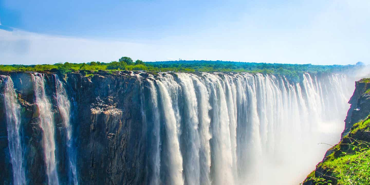 Blick auf die gigantischen Victoriafälle