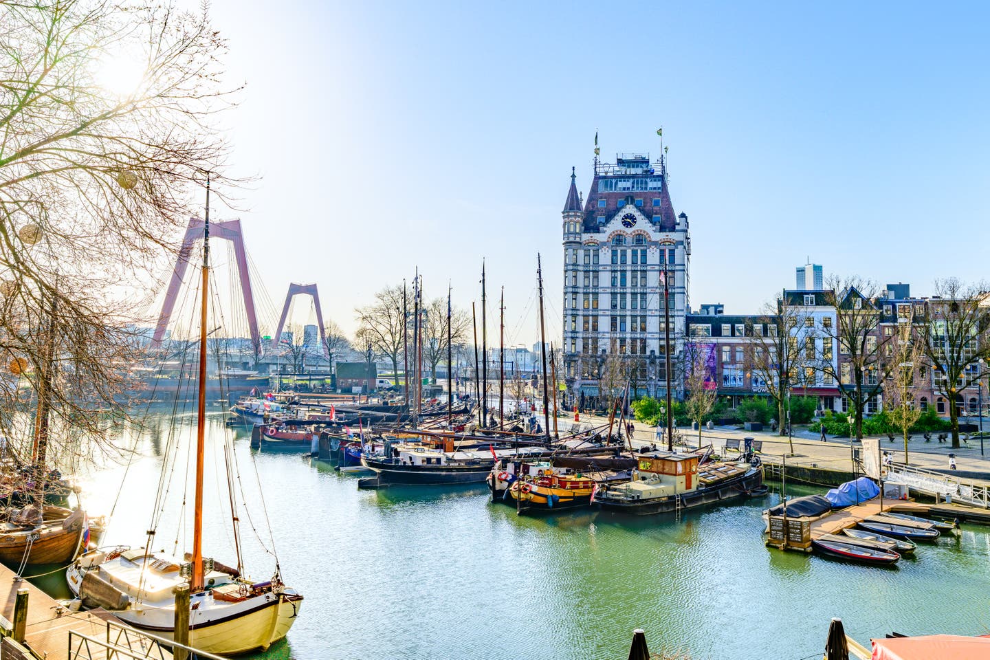 Der alte Hafen von Rotterdam in den Niederlanden