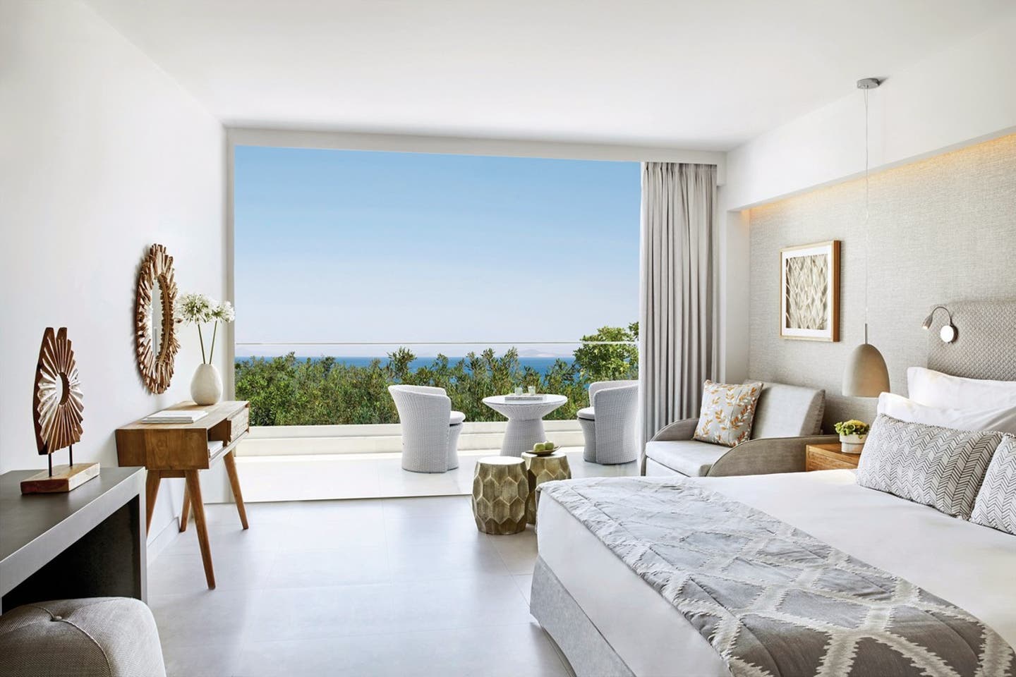 Wohnbeispiel Doppelzimmer Bestpreis seitlicher Meerblick