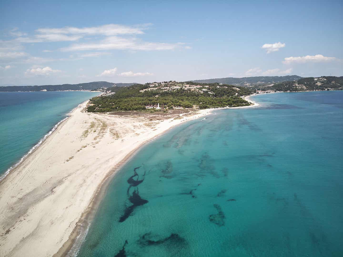 Chalkidiki Sehenswürdigkeiten: Meereszunge und Strand von Possidi