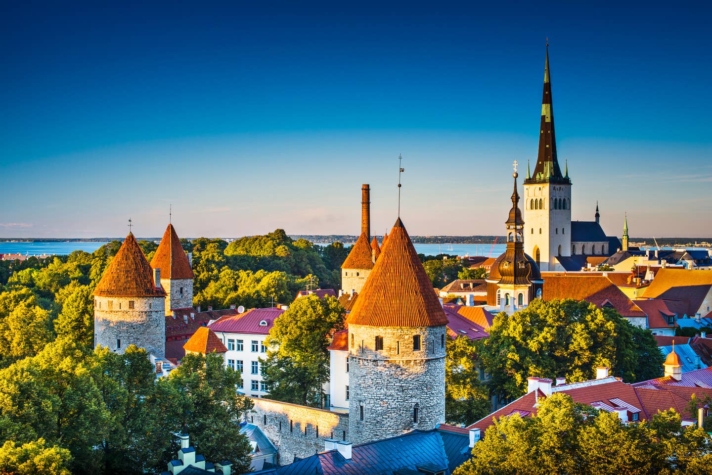 Estland – Stadtpanorama von Tallinn