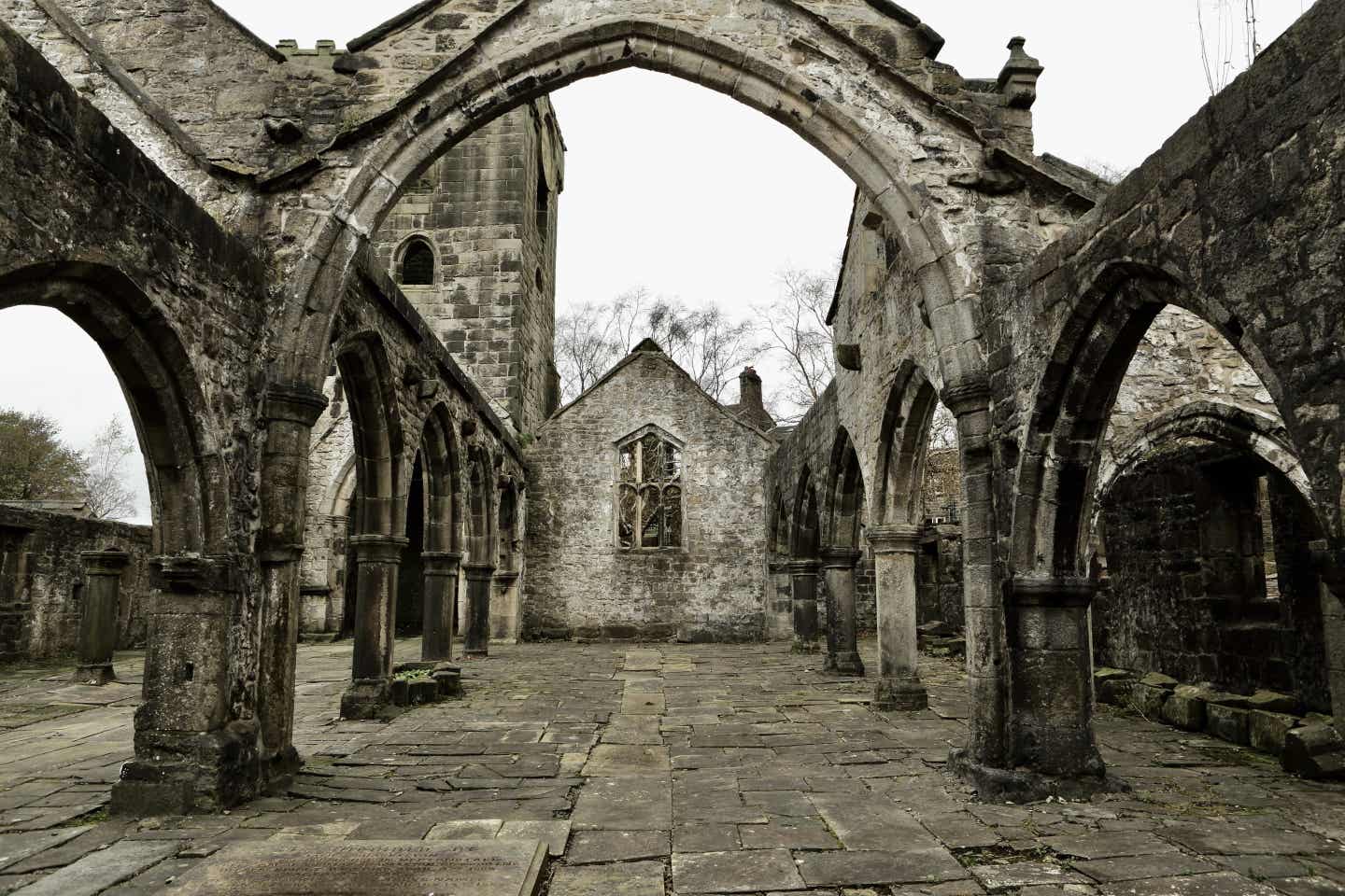 Alte Ruine in Hebden Bridge in England Alte Ruine in Hebden Bridge im englischen Yorkshire