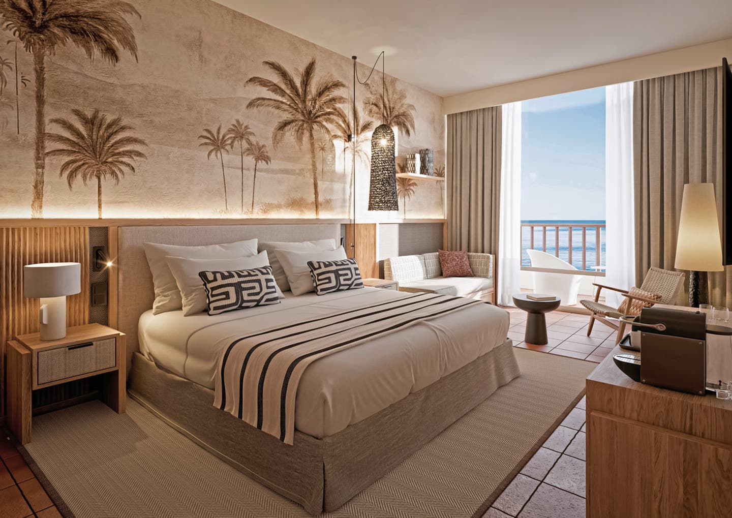 Wohnbeispiel Doppelzimmer seitl. Meerblick