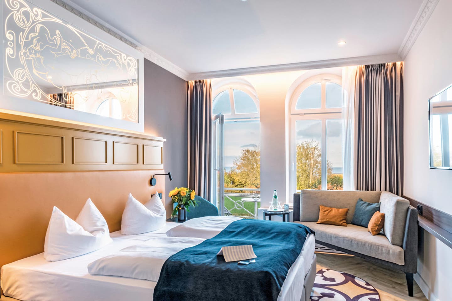 Wohnbeispiel Doppelzimmer Meerseite Dünengold