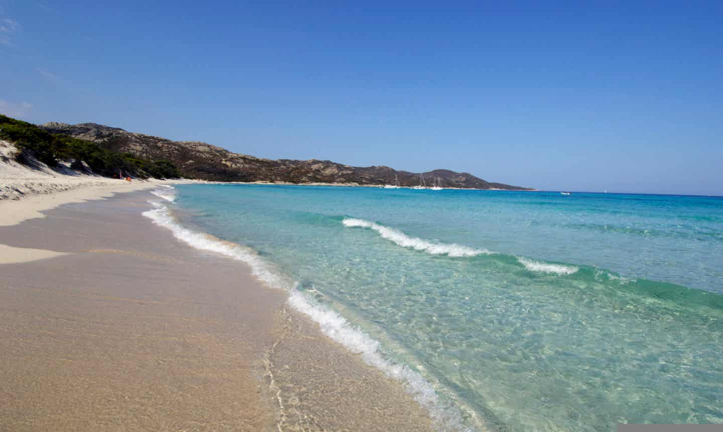 Der Strand von Saleccia begeistert mit türkisfarbenem Wasser und purer Idylle