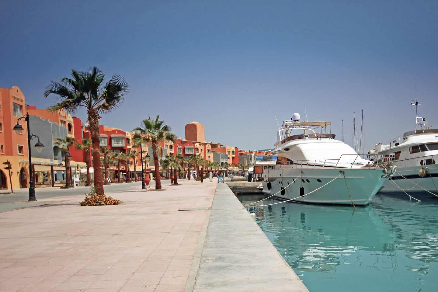 Marina Promenade, Jachthafen Hurghada in Ägpyten