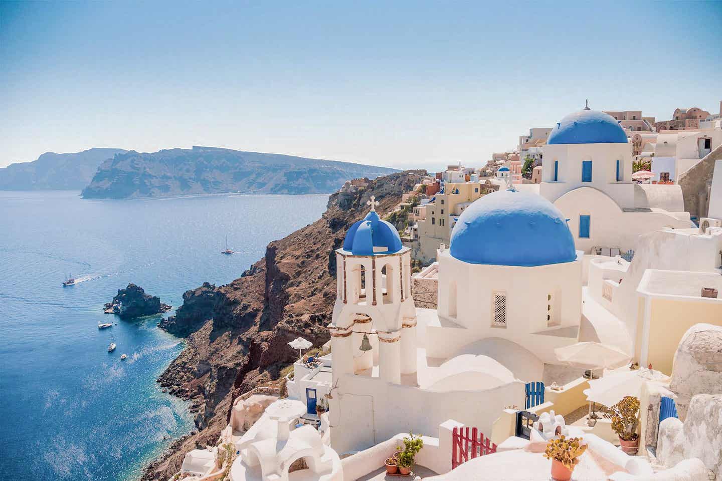 Santorini: Blick auf Caldera