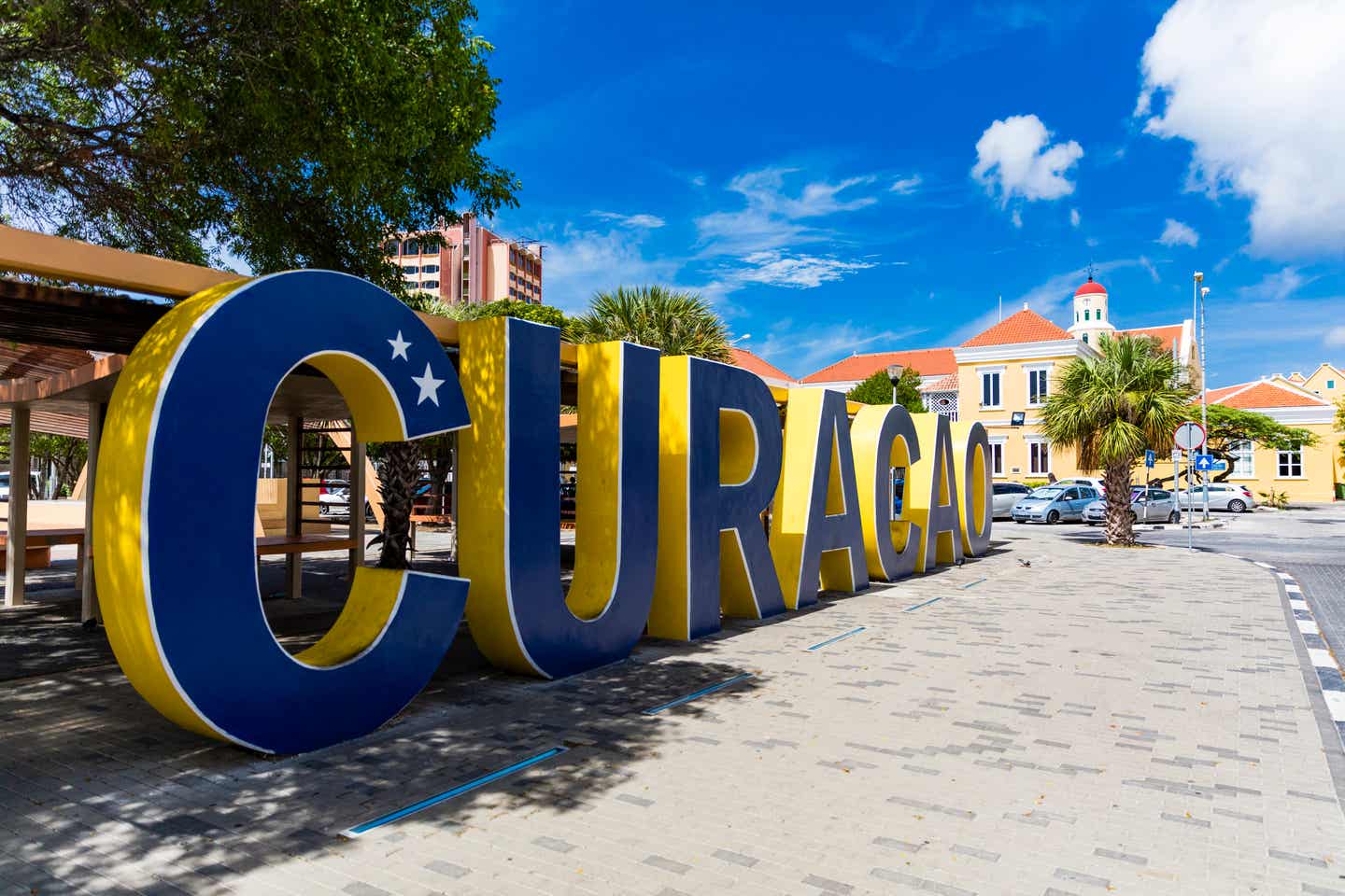 Curacao-Schild in Willemstad