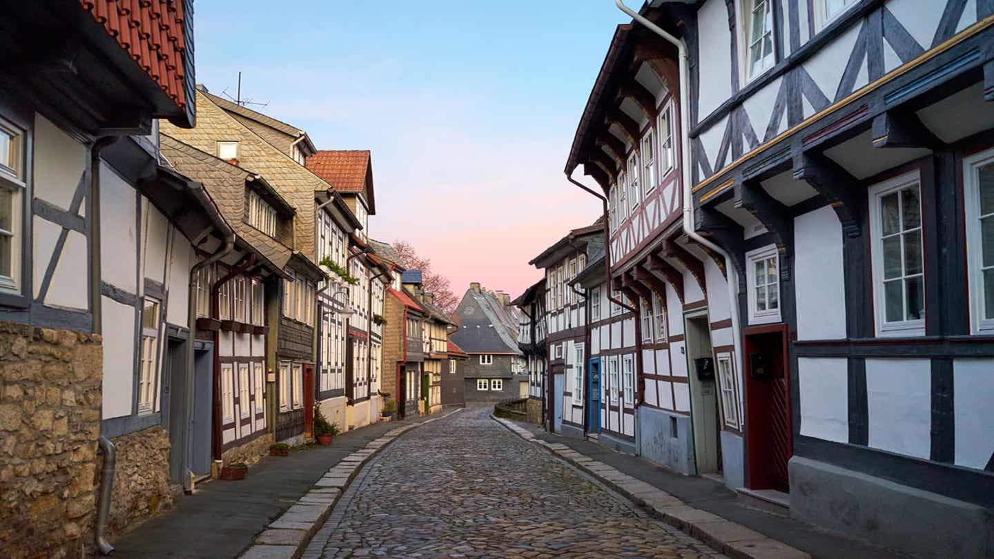 Fachwerkhäuser in Goslar in Niedersachsen