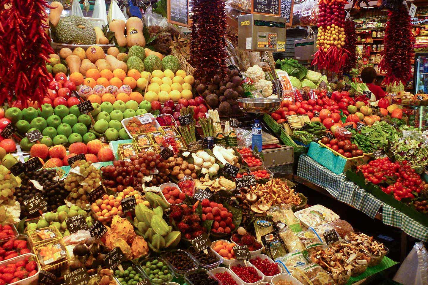 Gran Canaria san mateo Bauernmarkt Obst und Gemuese