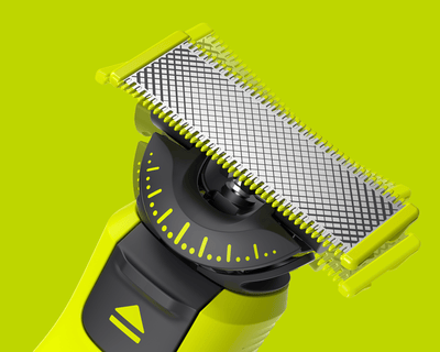With OneBlade360 blade