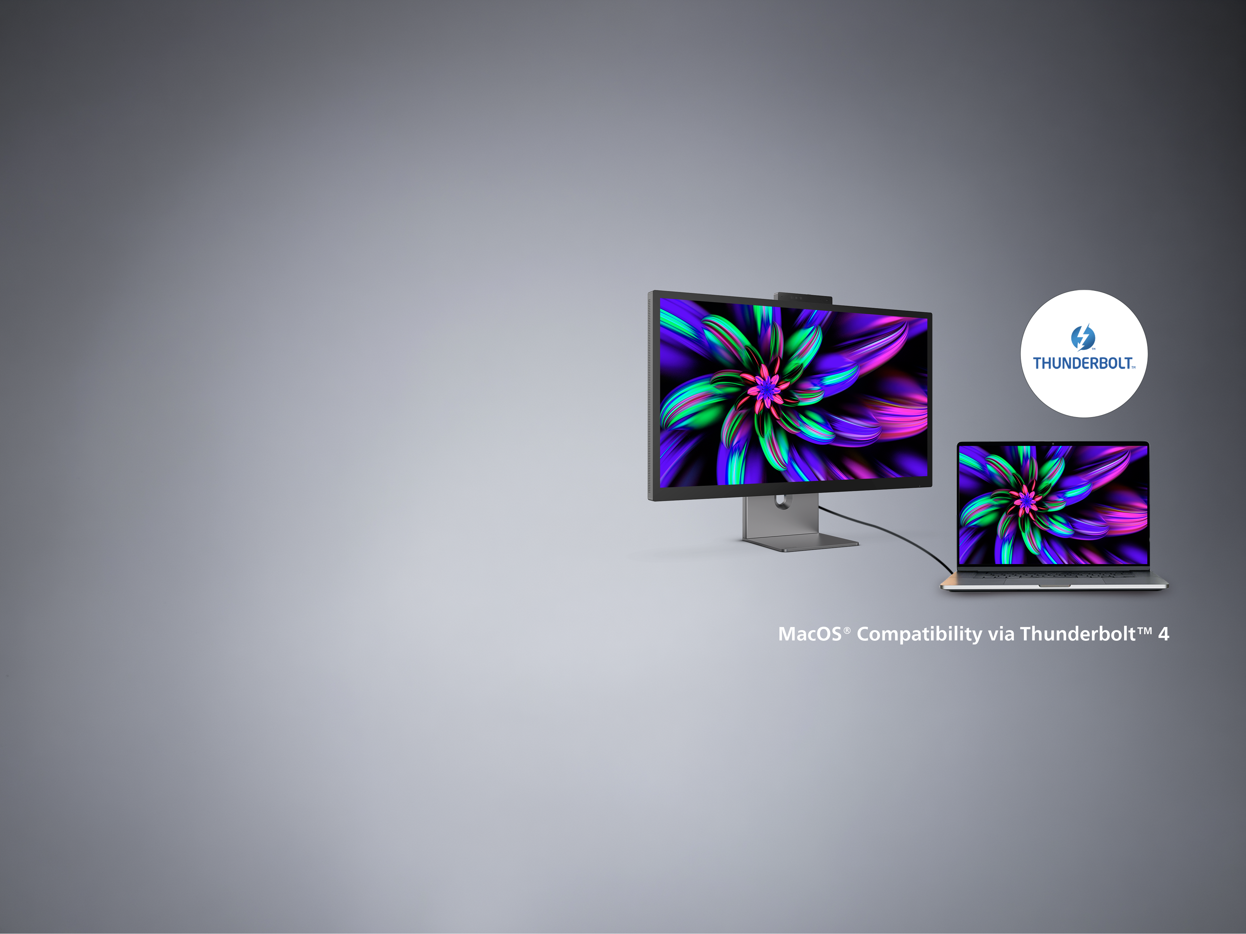macOS® Compatibility via Thunderbolt™ 4 with Philips monitors