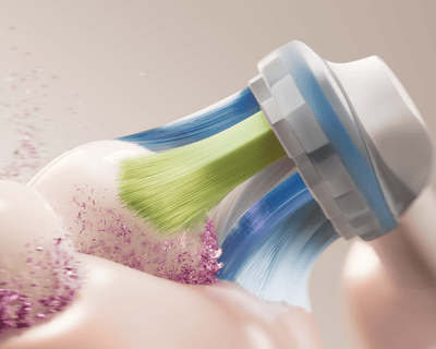 Close-up van een Philips Sonicare Premium Plaque Control-opzetborstel