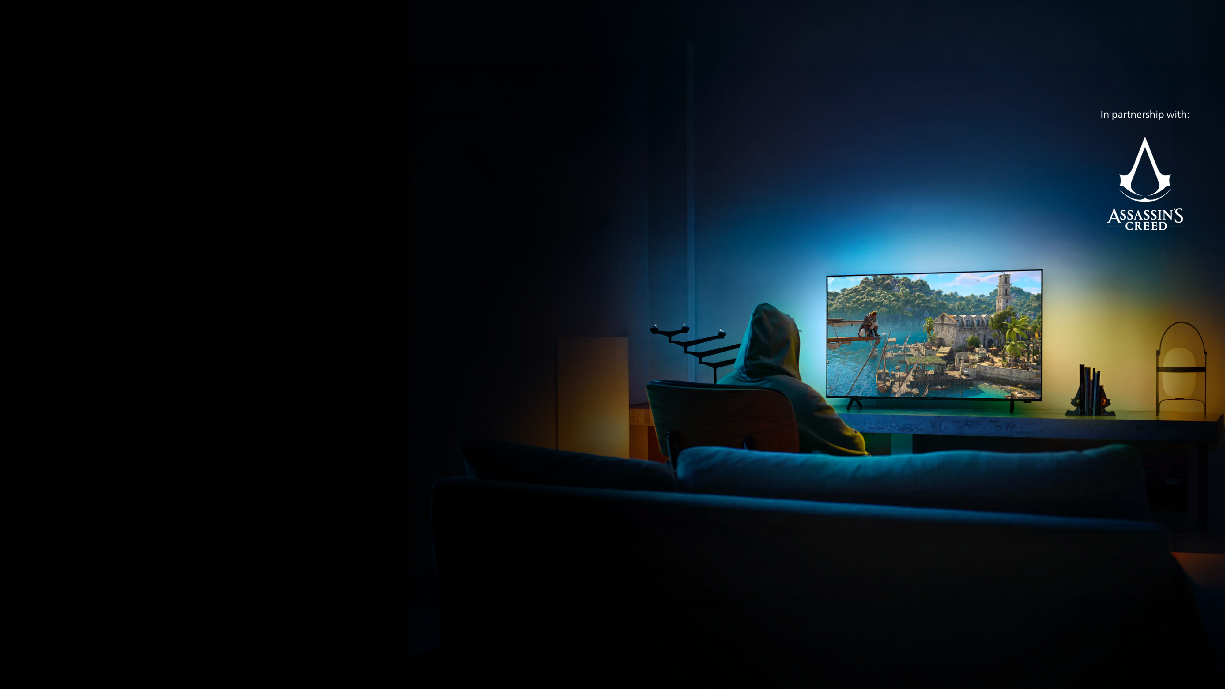 Un code d'activation Assassin's Creed offert pour tout achat d'un TV Philips Ambilight OLED801