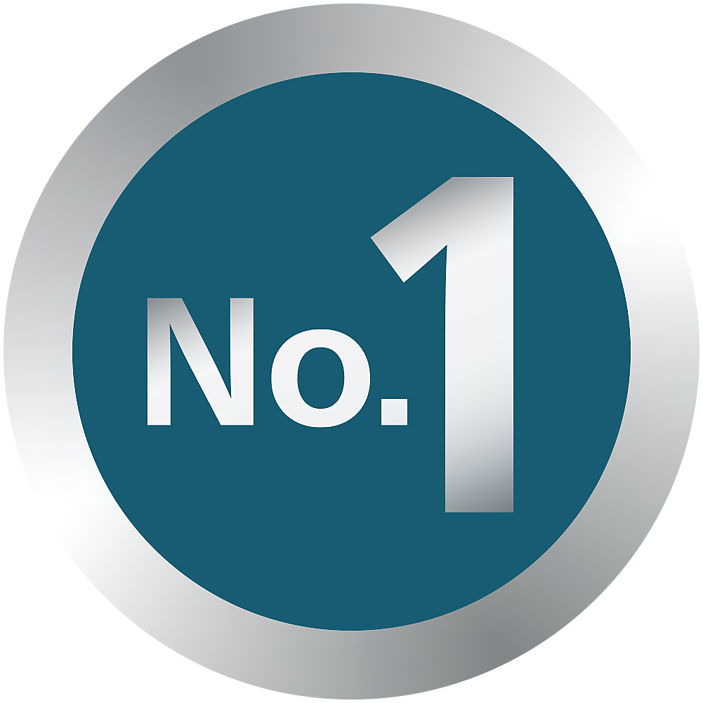 Number 1 badge