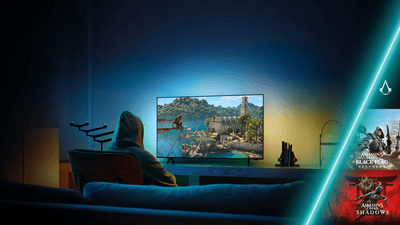 Bénéficiez d’une offre de remboursement pour l’achat d’un TV Philips Ambilight du 28 septembre au 29 octobre 2026, et pour les 1000 premiers participants, bénéficiez d’un code d’activation pour télécharger un jeu Assassin’s Creed.