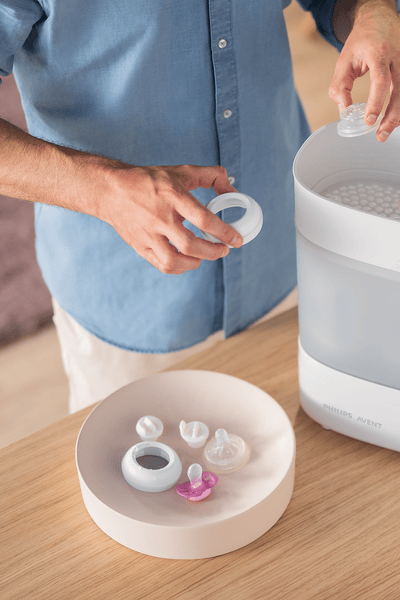Sterilisers on the counter