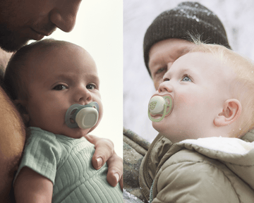 Sterilizing the pacifiers in the handy case