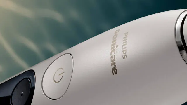 A close-up shot of a Philips Next-Generation DiamondClean electric toothbrush.