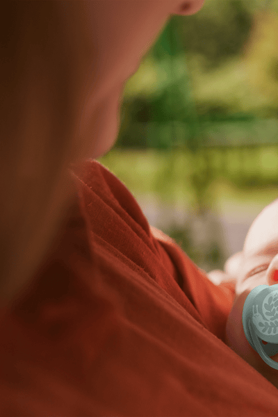 Babies with pacifiers