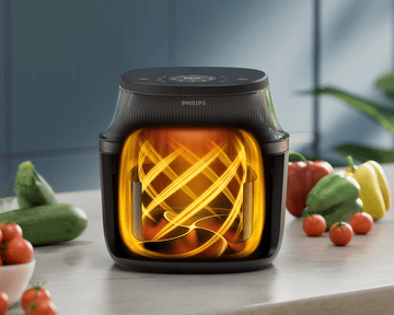 RapidAir Plus tehnoloģija nodrošinās izcili kraukšķīgu ēdienu