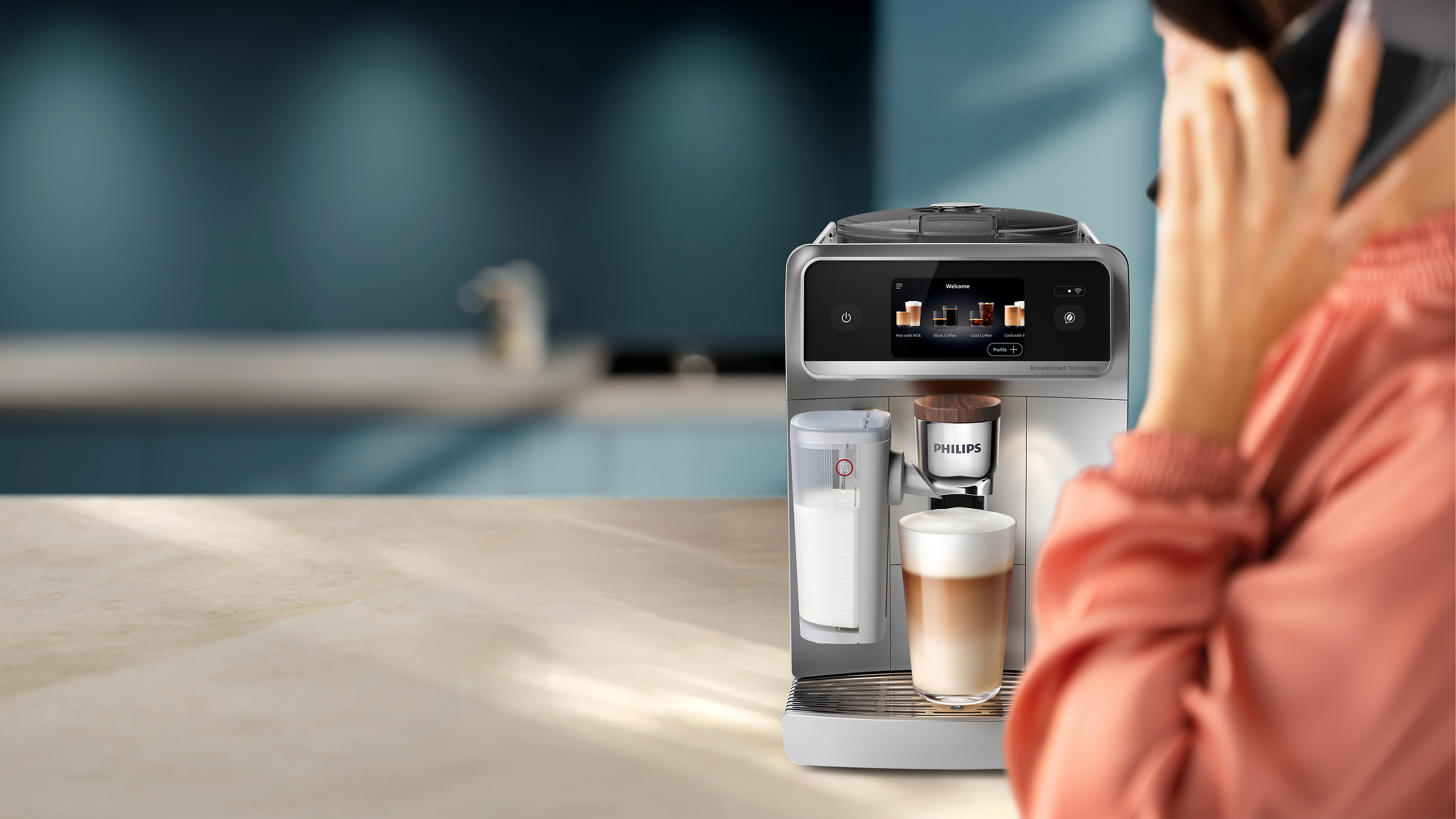 Philips Café Aromis s ikonou silentbrew