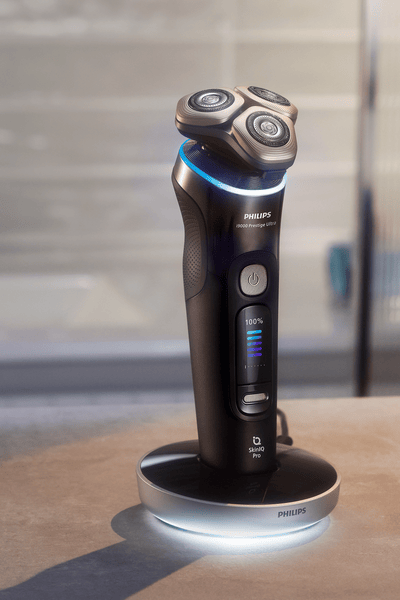 Man with Goatee Shaving