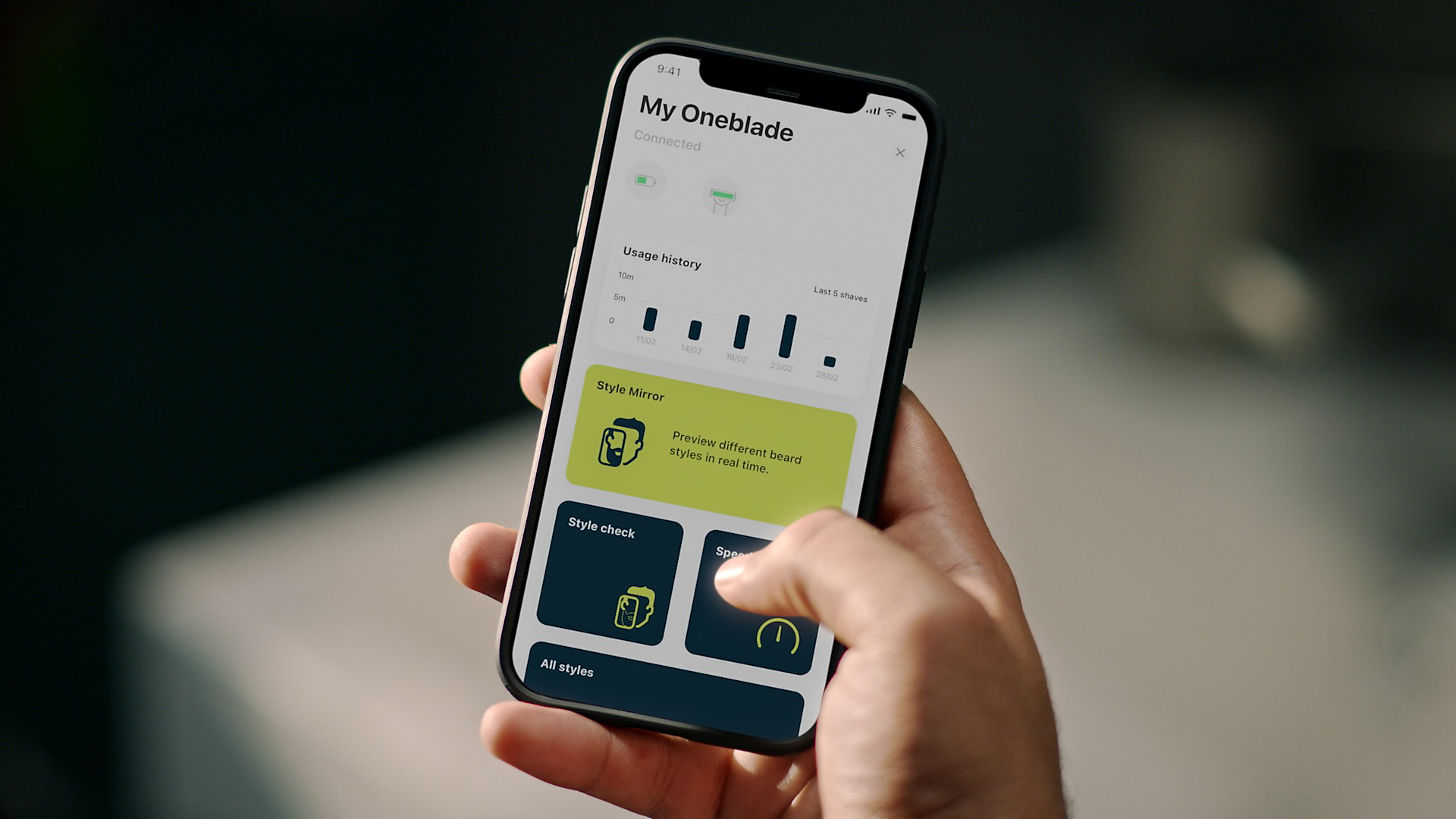 Upgrade your routine with the OneBlade App