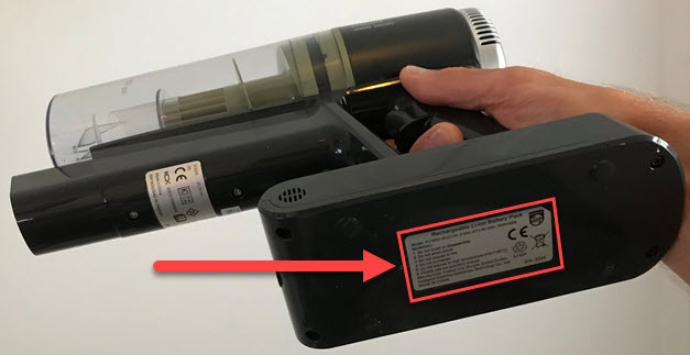 Zadnja stran sesalnika