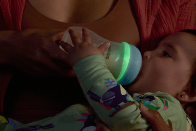 Bottle feeding at night