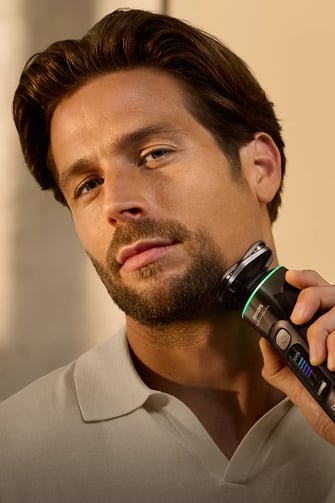shaving a beard