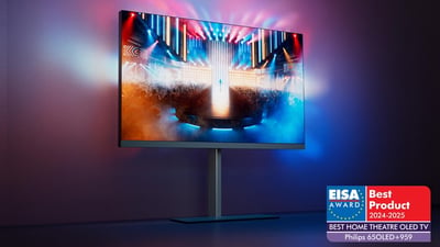 Ambilight TV van Philips met Ambilight plus OLED959 EISA Award Home Theatre OLED TV