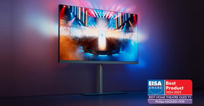 Ambilight TV van Philips met Ambilight plus OLED959 EISA Award Home Theatre OLED TV