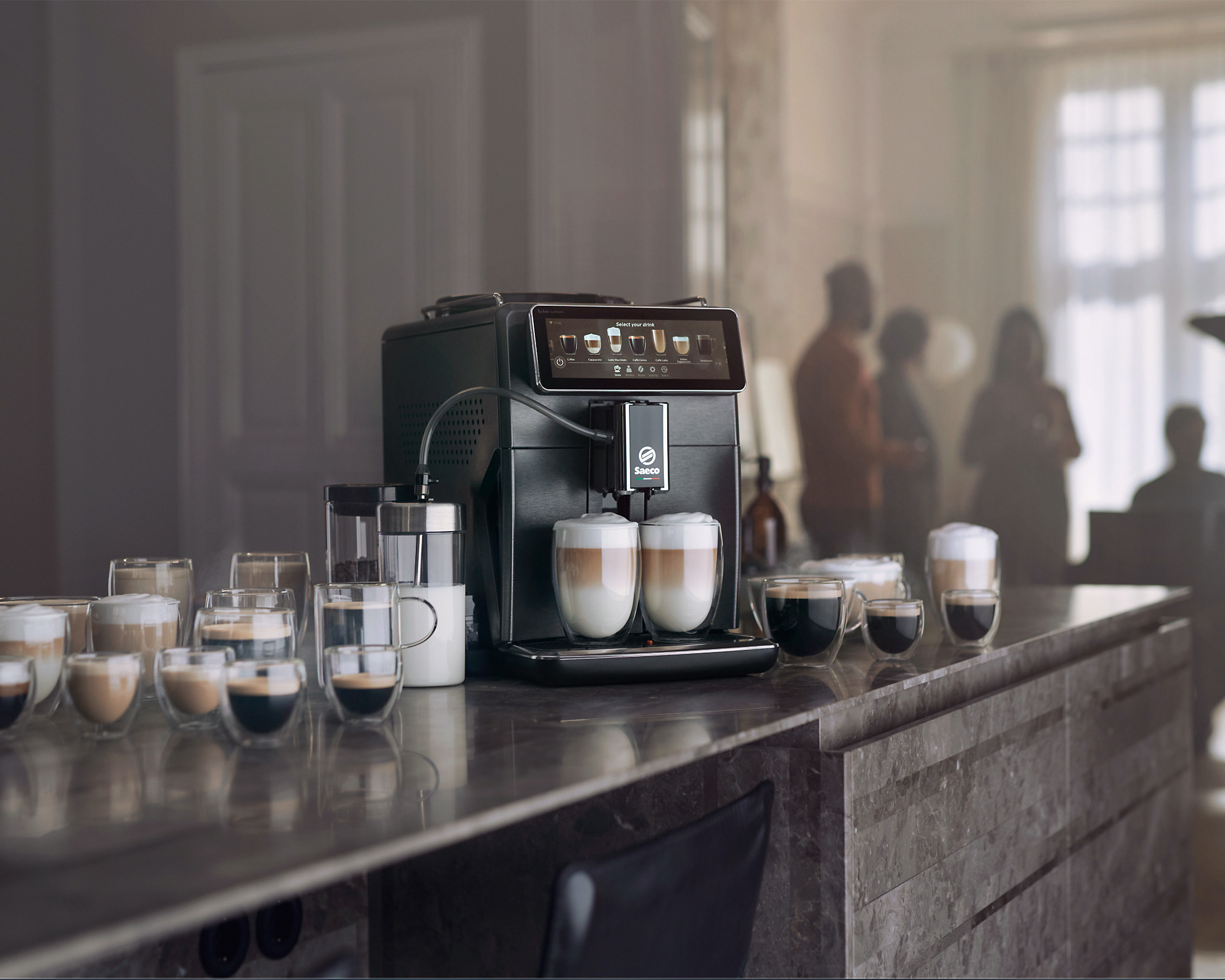 Kávovar Saeco na prípravu latté