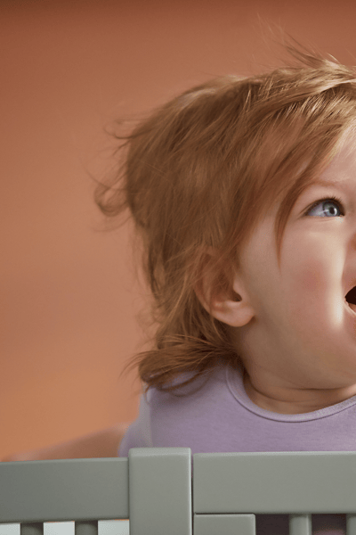 Toddler smiling