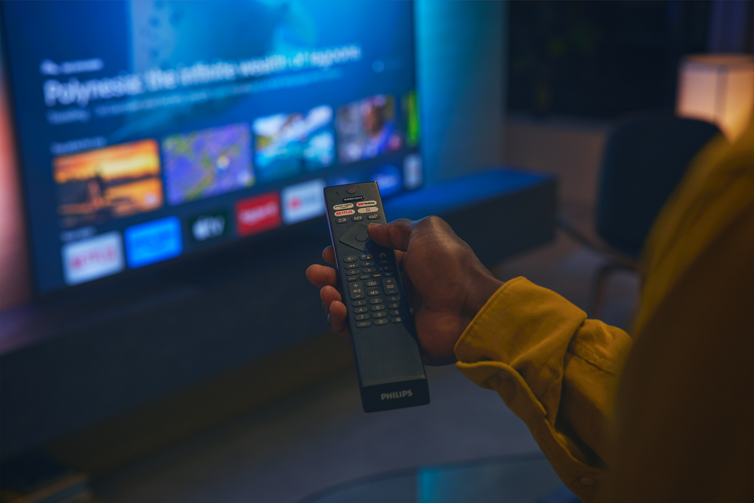 Diaľkové ovládanie televízorov Ambilight